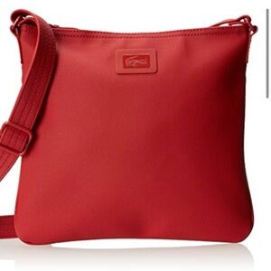 Lacoste Red Slim Crossbody Shoulder Bag